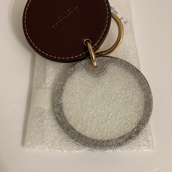 Coach Mirror Bag Charm In Signature Canvas With Disco Star Print - Picture 5 of 12